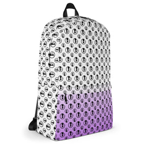 Backpack with Violet Gradient and Bibi Logos