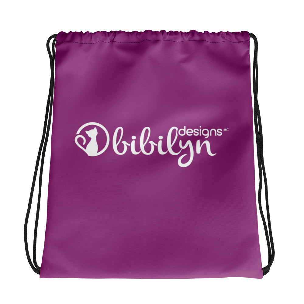 Violet Drawstring Bag with Bibi Logo