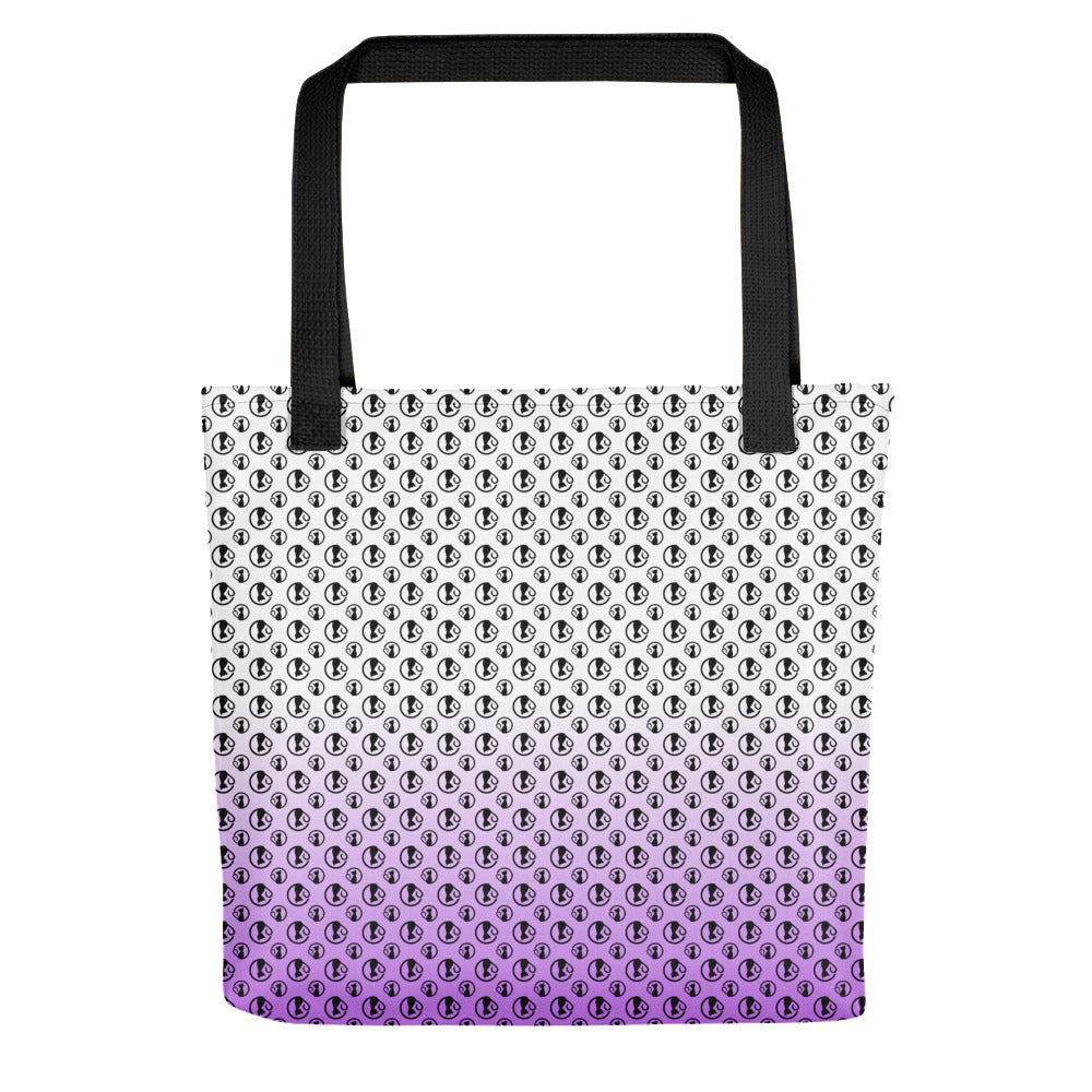 Tote Bag with Purple Gradient and Bibi Logos
